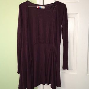 L Purple FP Beach Sweater